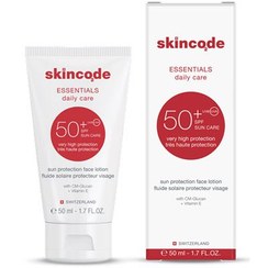 تصویر لوسیون ضد آفتاب SPF 50 اسکین کد 