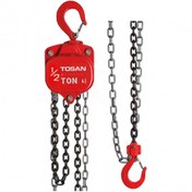 تصویر جرثقیل دستی زنجیری توسن مدل 2005CB ظرفیت ۰٫۵ تن 