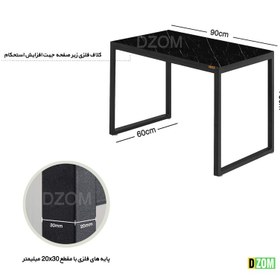 تصویر میز اداری دیزم مدل TLD-93D43-90SBONE 