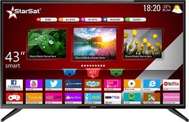 تصویر تلویزیون هوشمند استارست مدل SV-4305 T2S/2 SMART LED STAR SAT 43" SV-4305 T2S/2 SMART