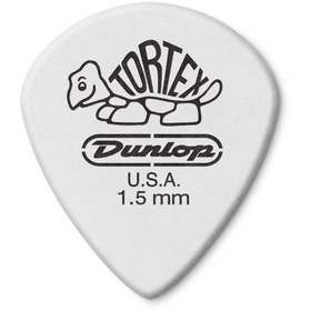 تصویر پیک گیتار DUNLOP TORTEX WHITE JAZZ III PICK 1.5mm 