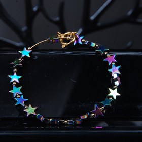 تصویر دستبند سنگ حدید ستاره ای 