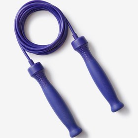 تصویر طناب ورزشی دمیوس - دکتلون Domyos 3 m Purple Adjustable Jump Rope - Rubber Handle 