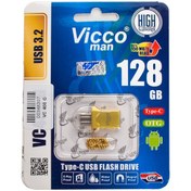 تصویر فلش OTG Type-C ویکومن (Vicco man) مدل 128GB VC 400 G USB3.2 OTG Type-c Vicco man 128GB VC 400 G USB3.2