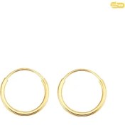 تصویر گوشواره حلقه‌ ای ساده 