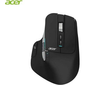 تصویر موس ایسر ارگونومیک سایلنت بلوتوث وایرلس شارژی مدل Acer OMR225 Ergonomic Silent Wireless Bluetooth Dual Mode RGB - موجودی دفتر تهران 