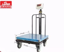 تصویر باسکول سینی استیل چرخدار 500 کیلویی محک مدل MDS13000 MAHAK SCALE 500 kg MDS13000