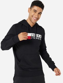 تصویر هودی با لوگو مردانه برند jack & jones LOGO SWEAT HOODIE