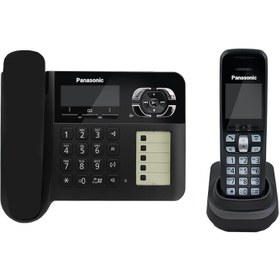 تصویر گوشی تلفن بی سيم پاناسونیک مدل KX-TGF120 ا Panasonic KX-TGF120 Corded & Cordless Phone Panasonic KX-TGF120 Corded & Cordless Phone