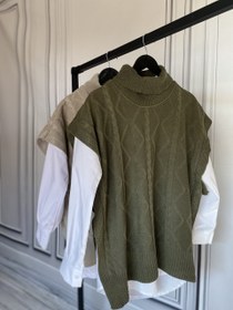 تصویر ژیله بافت یقه اسکی 