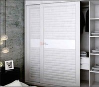 تصویر مکانیزم ریل کمد تاپ لاین توکار فانتونی مدل K023 سایز عرض 240 سانتی متر ا Wall Wardrobe Wall Wardrobe
