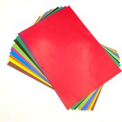 تصویر کاغذ رنگی گلاسه سایز A3 بسته ۱۰ عددی 