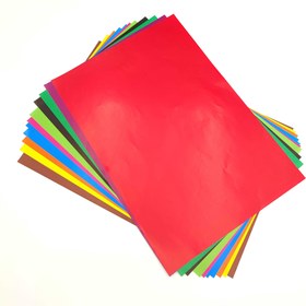 تصویر کاغذ رنگی گلاسه سایز A3 بسته ۱۰ عددی 