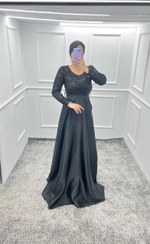 تصویر ماکسی پولک زارا و ساتن امریکایی کانیا - سایز 