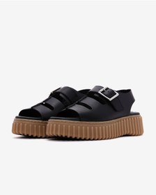 تصویر صندل مشکی زنانه های سیاه Torhill Seam CLARKS 