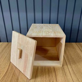 تصویر ظرف شکر چوبی 106 