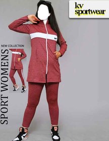 تصویر ست مانتو شلوار ورزشی زنانه NIKE کد 007 NIKE womens sports coat and pants set code 007