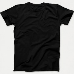 تصویر تیشرت بیسیک آستین کوتاه مشکی | استایل ساده و راحت |کد B001 basic-short-sleeve-black-t-shirt