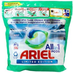 تصویر قرص ماشین لباسشویی ایتالیایی آریل Ariel All In 1 Limted Edition بسته 44 عددی 