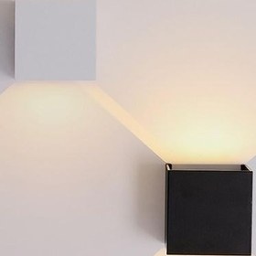 تصویر چراغ دیواری دکوراتیو دمپردار مکعبی 10 وات Lightess 10W LED Wall Light 