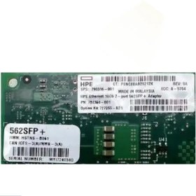 تصویر کارت شبکه سرور HPE Ethernet 10Gb 2-port 562SFP+ Adapter 727055-B21 