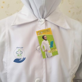 تصویر روپوش پزشکی زنانه خضرا کد 30100 پارچه ترگال 