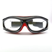 تصویر عینک ورزشی مشکی و سفید بچه گانه 