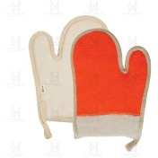 تصویر لیف دستکشی لایه بردار و حوله ای یونی Uni Led Bath Pouf Gloves