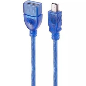 تصویر کابل USB به MINI USB برند One Max طول 30سانتی متر 5PIN USB CABLE ONEMAX 30CM