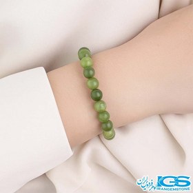 تصویر دستبند یشم سبز کشی 