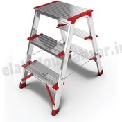 تصویر نردبان ۳ پله آلوم پارس پله مدل برلیان 