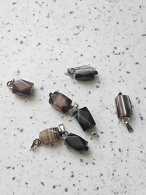 تصویر آویز عقیق سلیمانی onyx pendant