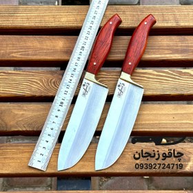 تصویر چاقو سلاخی استیل استاد منفرد دسته پادوک Original 