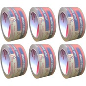 تصویر چسب پهن کریستال ۹۰ یارد ایران چسب بسته 6 عددی Crystal wide adhesive tape 90 yards Iran adhesive tape pack of 6