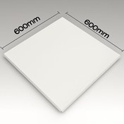 تصویر تایل سقفی آلومینیومی ساده سایز ۶۰×۶۰ سانتی متر 