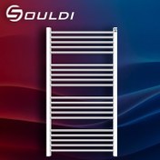 تصویر حوله خشک کن آلومینیومی 100 سانتی متر 20 لوله سولدی 