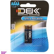 تصویر باتری اولترا آلکالاین دی بی کی سایز AAAA مدل ultra alkaline بسته 2 عددی 