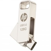 تصویر فلش 128 گیگ اچ پی HP x206C OTG Type-C USB3.2 HP x206C OTG Type-C USB3.2 128G Flash Memory