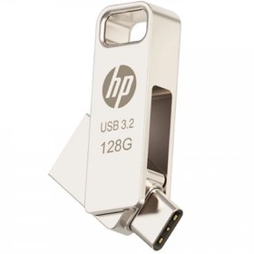 تصویر فلش 128 گیگ اچ پی HP x206C OTG Type-C USB3.2 HP x206C OTG Type-C USB3.2 128G Flash Memory
