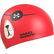 تصویر کلاه شنا قرمز مردانه و زنانه M0573 12 05W Pirate Cap Silicone Junior ، یکی شما Mad Wave 