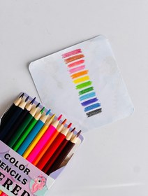 تصویر مداد رنگی ۱۲ رنگ ALFERD 