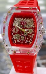 تصویر ساعت مچی ریچارد میل بند قرمز | Richard Mille red strap watch 