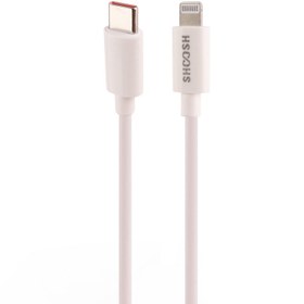 تصویر کابل شارژ تایپ سی به لایتنینگ شوش SH251i shoosh SH251i type c to lightning cable