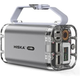 تصویر پاوربانک هیسکا (PD و فست شارژ) Hiska 100W 40000mAh مدل HP-444PD Hiska 100W 40000mAh HP-444PD POWER BANK