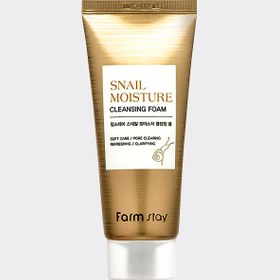 تصویر فوم شستشو صورت حلزون فارم استی ( FarmStay-Snail Moisture Cleansing Foam 