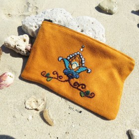 تصویر کیف یا جامدادی پته دوزی هنر پته دوزی