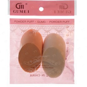 تصویر پد آرایشی مدل سوسیسی بسته 2 عددی ا Gil Makeup powder puff Pad 2pcs Gil Makeup powder puff Pad 2pcs