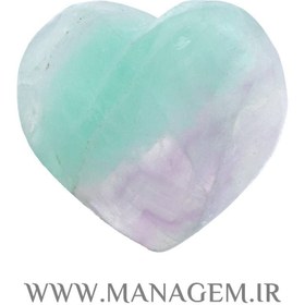 تصویر کاروینگ قلب سنگ فلوریت 