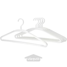 تصویر چوب لباسی سفید/خاکستری ایکیا مدل IKEA TRYSSE ا IKEA TRYSSE hanger white/grey IKEA TRYSSE hanger white/grey