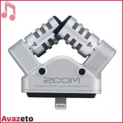 تصویر میکروفون زوم مدل IQ6 نوع کاندنسر مناسب آیفون 